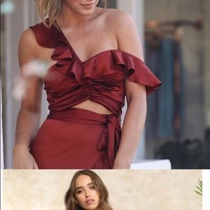 Red Satin Mini Dress